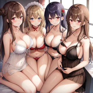 मध्यम बाल, लहराते बाल, इनडोर, बड़े स्तन, चोग़ा